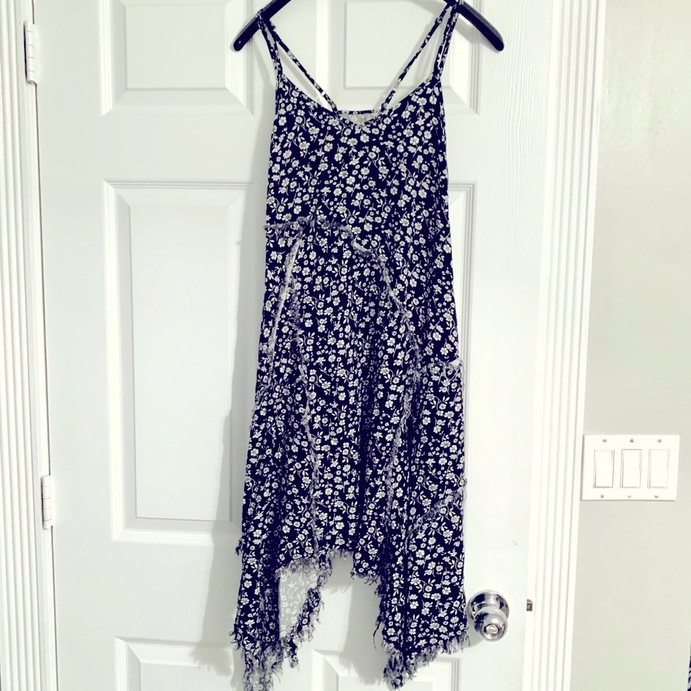 Vintage Havana black and white floral dress